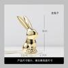 MOONBIFFY Small Gold Electroplate Ceramic Animal Figurines Swan Alpaca  Dog Cat Rabbit Fox Deer Porcelain Home Desk Decoration