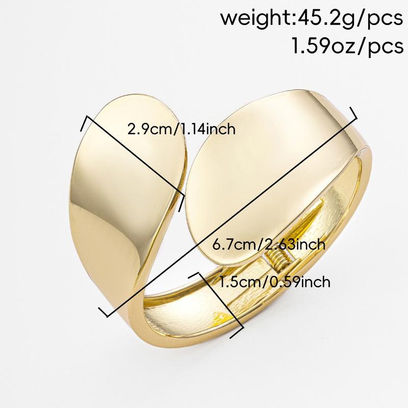 Glossy Open Bracelet Bracelet Jewelry Niche Alloy Personality Irregular Alloy Bracelet Women