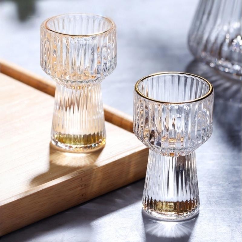 6pcs 10ml Premium Glass Cups, Reusable, Non-Slip, Small Wine Cup Household Wine Dispenser Perfect for Weddings, Christmas