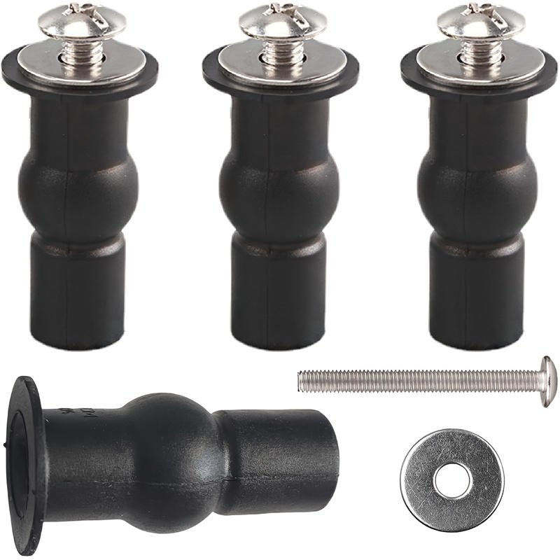 2Pcs/4Pcs Toilet Seat Screw Hinge Expansion Rubber Top Universal Nut Cover Tray Fixing Toilet Blind Hole Bathroom Toilet Seat Parts