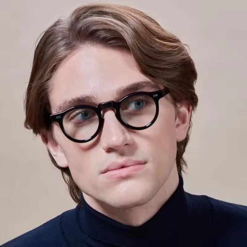 Anti Blue Light Glasses Round Classic Eyewear for Women Men Fashion Luxury Computer Eyeglasses Blue Light Blocking