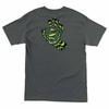 Santa Cruz SCREAMING KALEIDOHAND HAND Skateboard T Shirt CHARCOAL