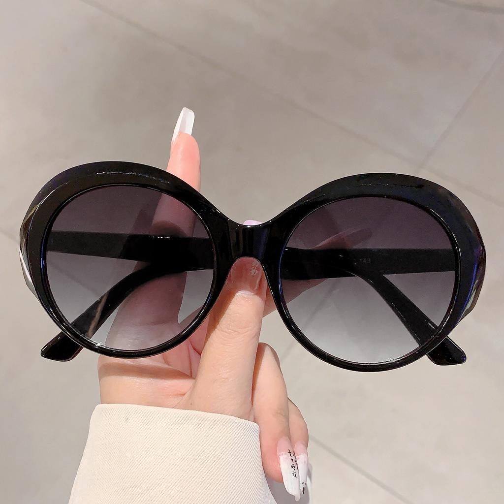 Vintage Round Sunglasses Women Fashion Gradient Multicolor Outdoor Shades Ins Trendy Stylish Brand Design Sun Glasses