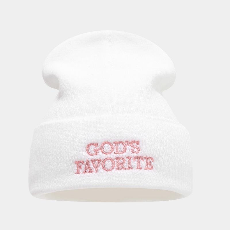 Outdoor Sport Mode Strickmütze Damen Street Fashion Spice Girl Alphabet Wollmütze Paar Trendmütze Kaltmütze Herren