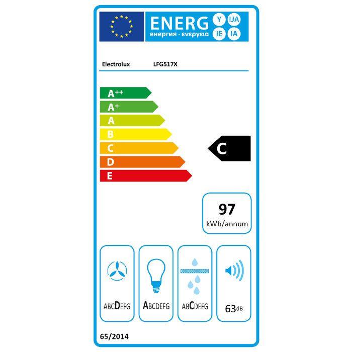 Filter Hood - ELECTROLUX - LFG517X - 70 Cm - LED Lighting - Flow Rate 705 M3/h