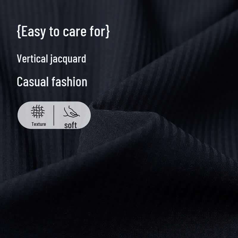 MONTAGUT Men's Pinstripe Jacquard Business Casual Suit Jacket