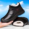 New Men’s Casual Non-slip Flat Shoes Soft Lightweight Plush Thickening Loafers Plugging Warm Comfortable Cotton Shoes for Winter