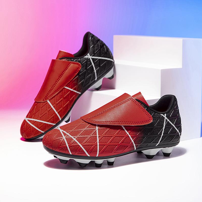 Boys And Girl's Soccer Shoes Long Spikes Comfortable Breathable Non Slip Men Cleats Outdoor Match Training Sport Football Boots