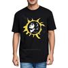 Tee shirt Quickdry Comfort Tshirt Yellow Sunburst With Black Faces Adult Soft Cotton Teeshirt Trendy Unisexs Tshirt Brand