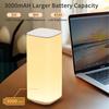 Rechargeable Touch Table Lamp RGB Dimmable Night Light with Remote Control Timed Bedside Lamp For Bedroom Living Room Lighting