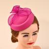 Berretto in rete stile britannico: Cappello da Assistente di Volo Retrò Elegante per Spose - Elegante Accessorio per Capelli di Alta Gamma