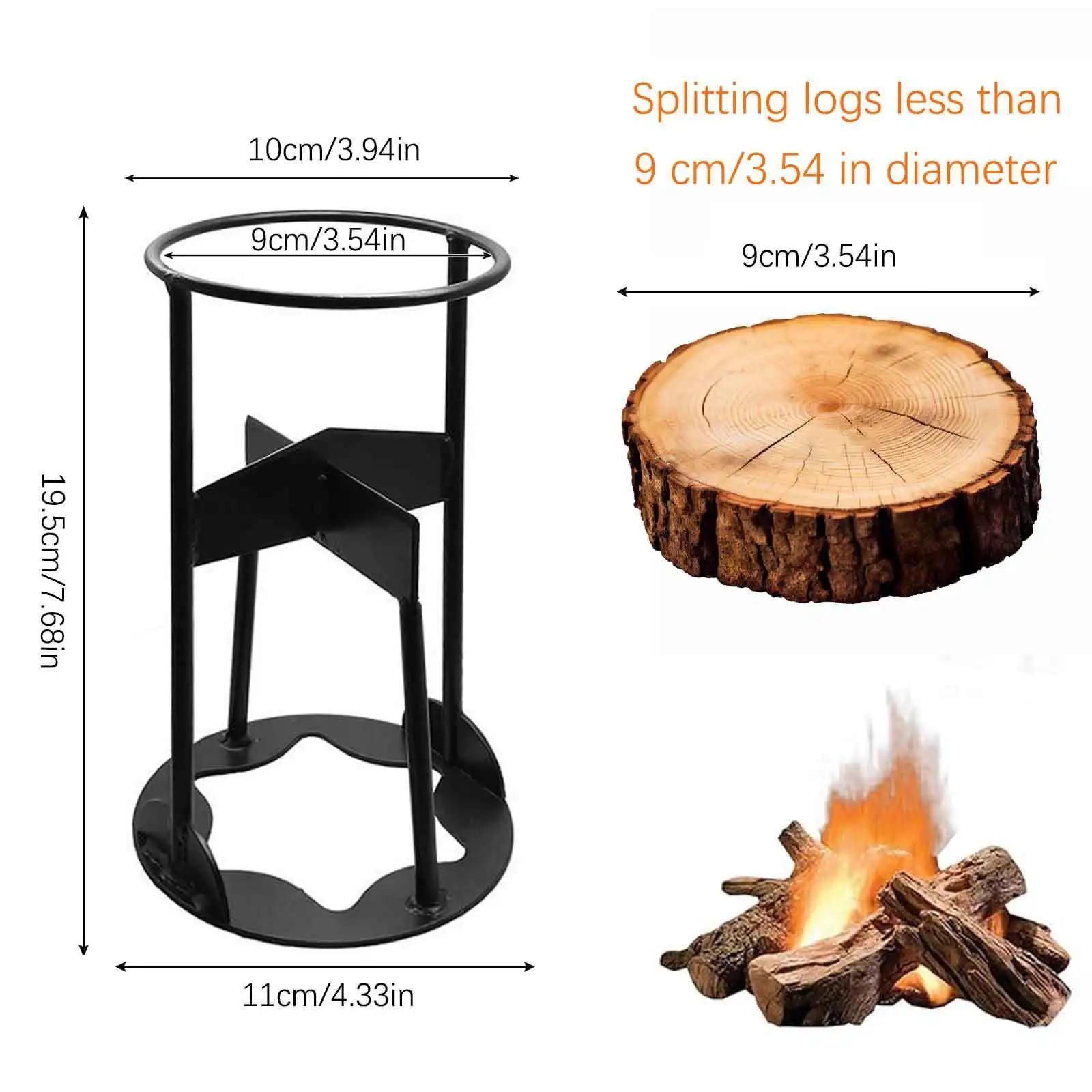 

1Set Portable Firewood Splitter Iron Splitting Wedge Wood Cutter Labor Saving Log Splitting Tool for Home Use
