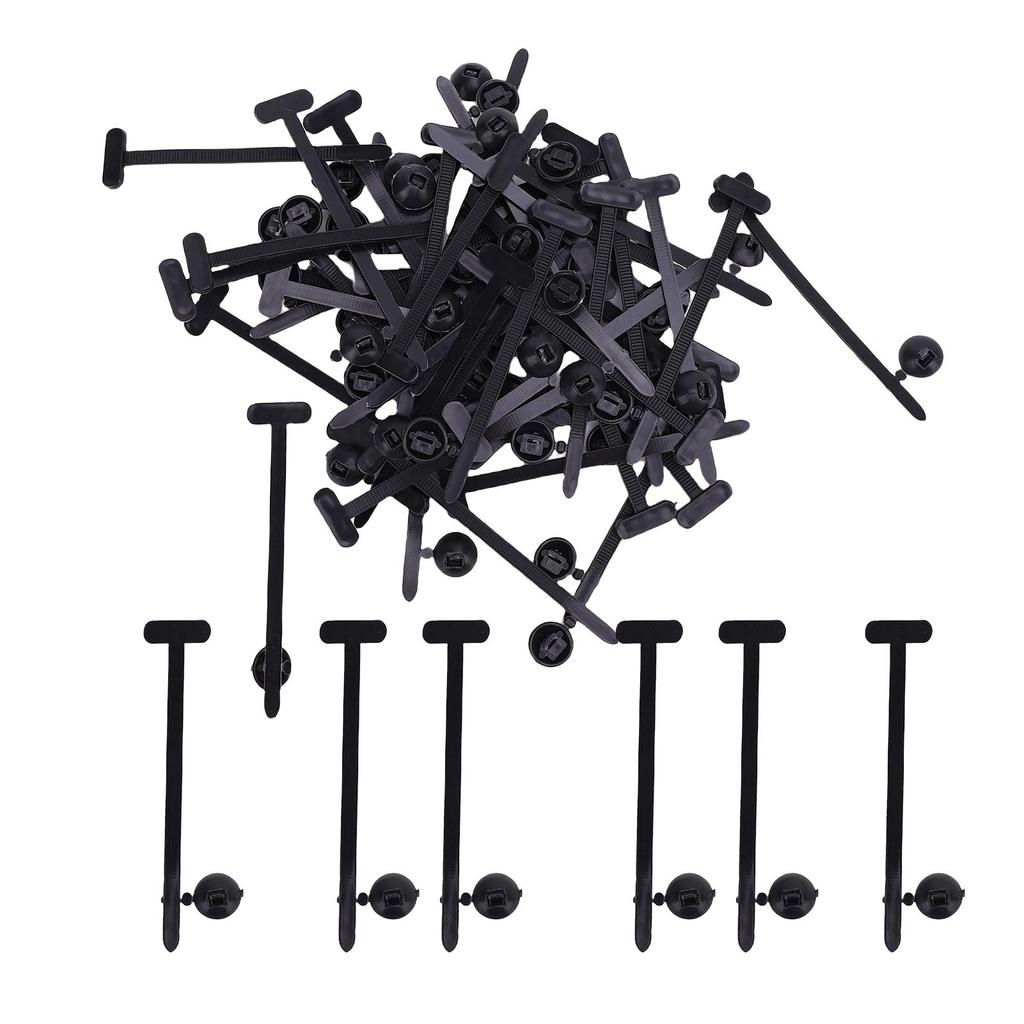 50PCS Universal Cable Tie Buckle Heavy Duty Plastic Multipurpose Automotive Cable Tie Clip Construction Electronics