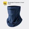 Breathable Ice Silk Mask Absorb Sweat Motorcycle Scarf Solid Color Sunscreen Face Cover  Golf