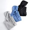 Cardigan Sweats à capuche zippé pour homme Printemps/Automne 2024 - Sweat à capuche en maille unie