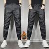 Men's Winter PU Leather Motorcycle Pants: Black, Plus Velvet, Thick, Windproof, Waterproof, Warm Trousers
