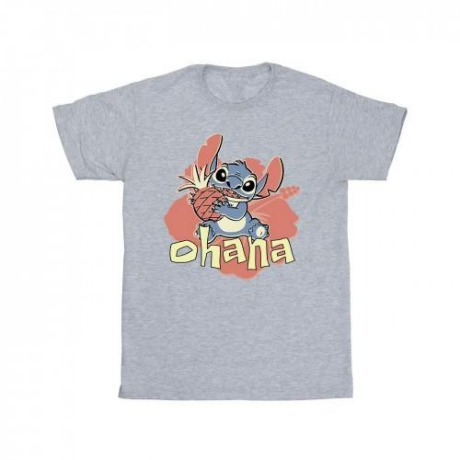 Disney Mens Lilo And Stitch Ohana Pineapple T-Shirt XXXXL