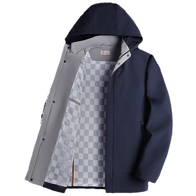 Spring New Basic Men's Casual Hooded Jacket Trendy Coat