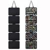 Felt Jewelry Organizer Large Capacity Earrings Necklaces Rings Organizer Portable Hanging Storage Bag for Accessories