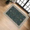 Retro Entrance Rug Ethnic Style Doormat Farmhouse Non-Slip Floor Mat Absorbent Living Room Rug for Entryway Kitchen Bathroom