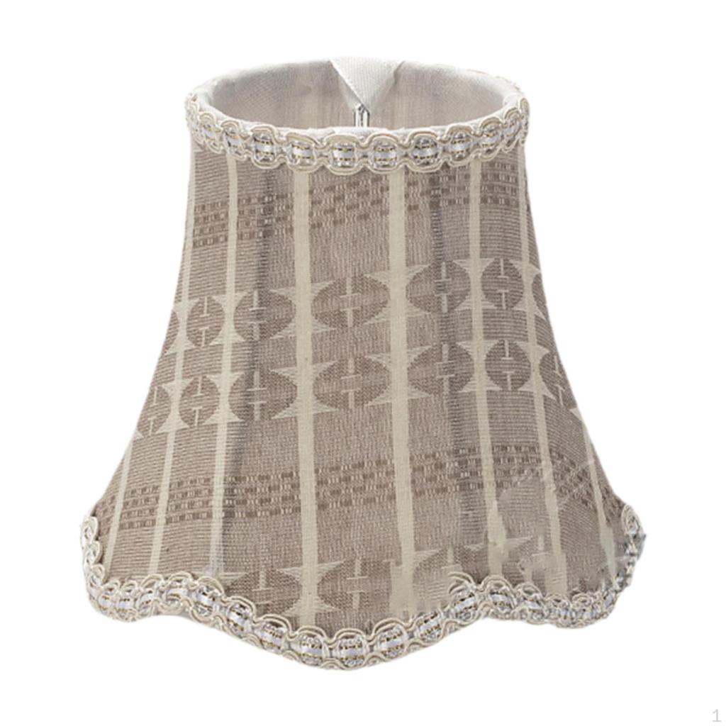 Kronleuchter Stoff Lampenschirm für Hängelampen Zubehör Einfache Montage Romantisch Dekorativ Clip auf