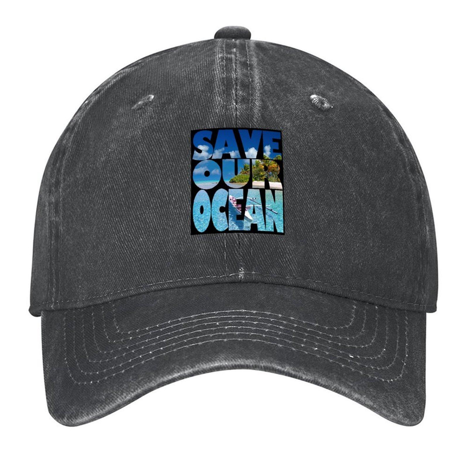 

2026 Save Our Ocean Baseball Cap Men s Big Size Hat Sun Caps Anime Hat Cute Women s Hats Men s