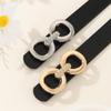 Women's Versatile 8-Figure Buckle Leather Waist Belt - Thin, Simple, Waist-cinching Fashion Accessory
