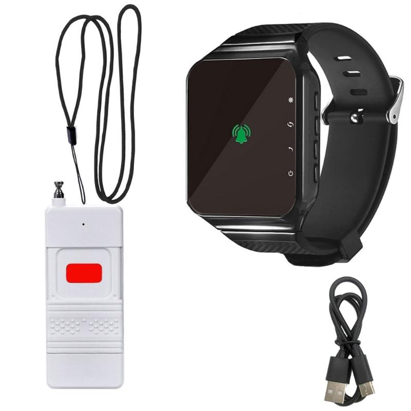 

Plastic Caller Restaurant Pager Waiter Calling System Watch Receiver Call Button For Hookahs Bar Customer Service 1
