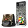 Football Soccer Ball Design Z Flip 7 Phnoe Case For Samsung Z Flip 6 5 4 3 5G Galaxy ZFlip7 ZFlip4 ZFlip5 ZFlip6 ZFlip3 Phone Co