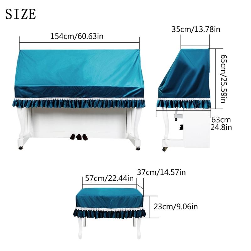 Soft Piano Keyboard Dust Cover, 88 Keys Protective Dust Cover Key Cover for Electronic Keyboard Digital Piano Dust Cover