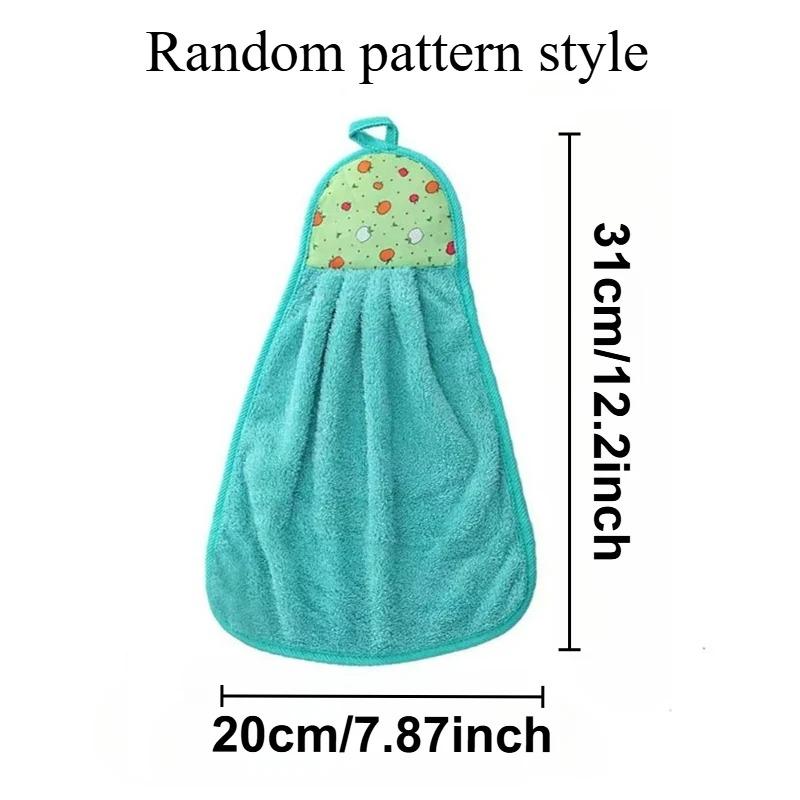 3/5PCS Colored Coral Velvet Towels Soft Absorbent Hand Towel Household Dishwashing Kitchen Bathroom Cleaning Accessories