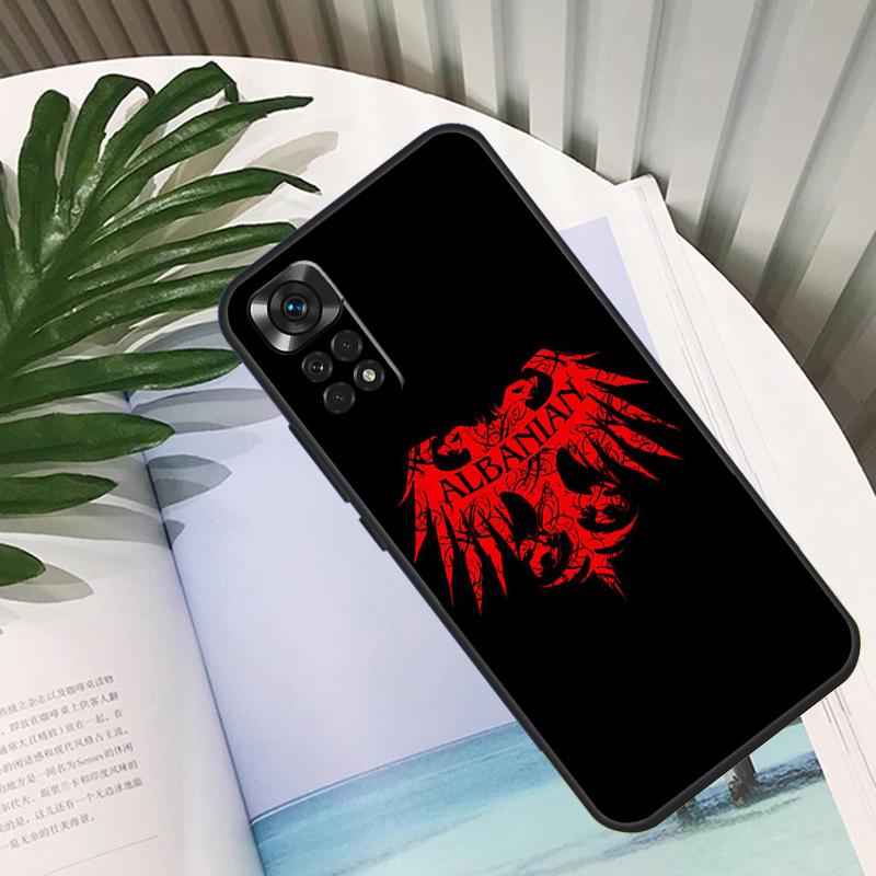 Albania Flag Eagle Funda For Xiaomi Redmi Note 11 10 12 13 14 15 Pro Plus Case For Redmi 15C 10C 13C 12C 14C 15
