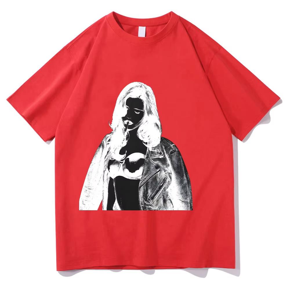 Nessa Barrett Photo Negative Tee Women Unisex T Shirts Vintage Leisure Tees Short Sleeve O Neck TShirt Pure Cotton New Arrival Top