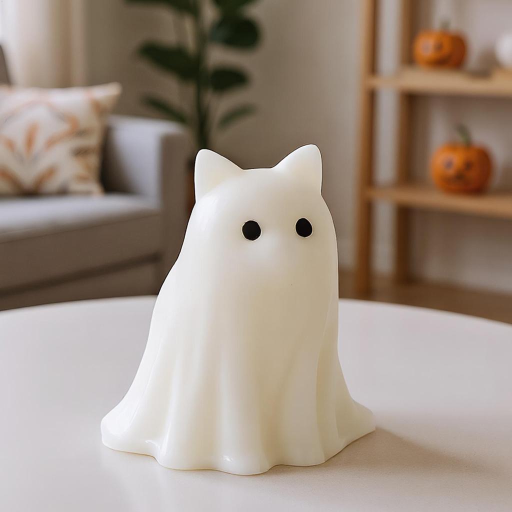 Ghost Shape Silicone Molds Ghost Silicone Mold for Fondant Cute Spooky Haunted House Decor Making for Cake Decor Clay Craft