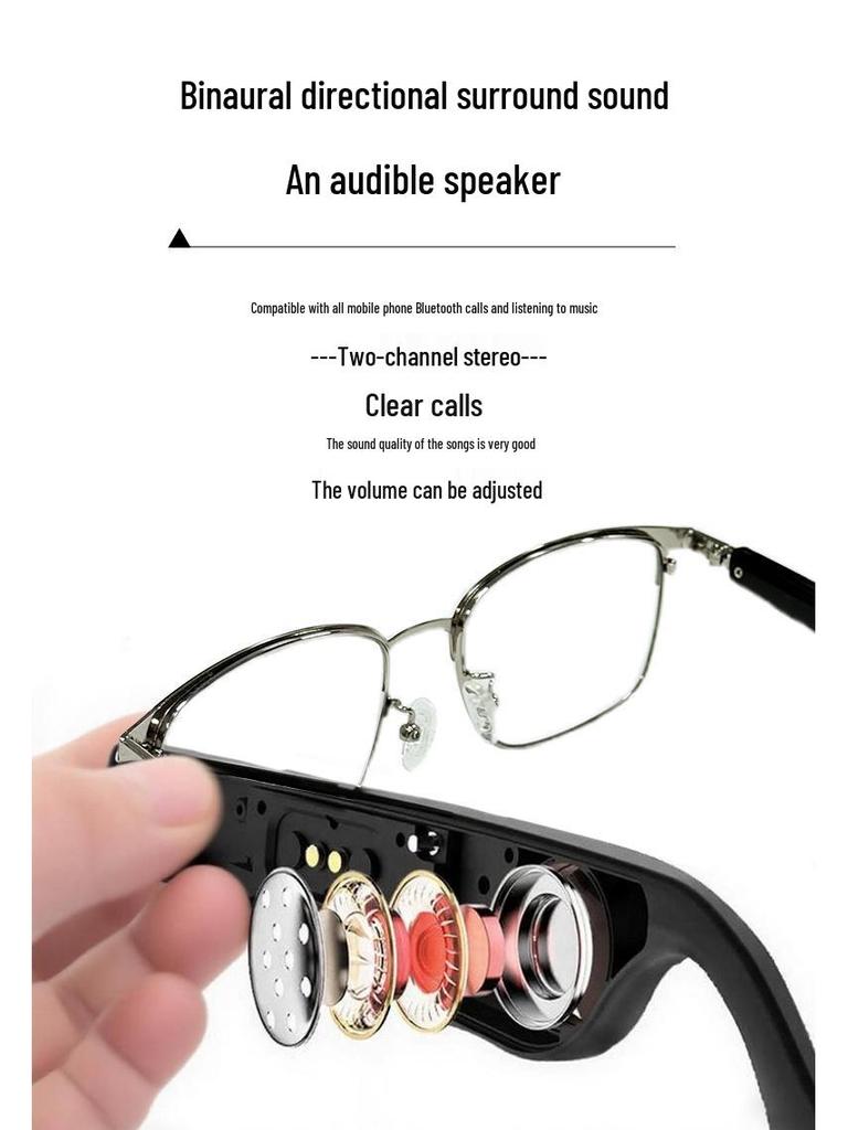 GT06 Smart Bluetooth Glasses: High-Definition Sound, Long Battery Life, Unisex Design