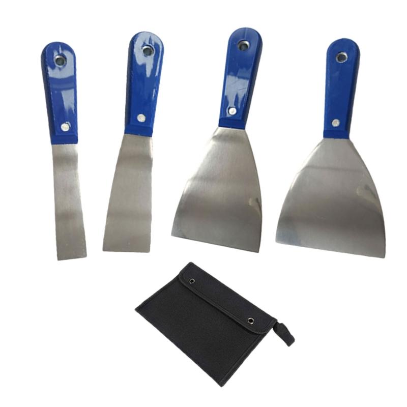 4/7Pcs Putty Cutter Stainless Steel Paint Scraper Tool Taping Cutter Tool for Repairing Drywall Removing Wallpaper Apply
