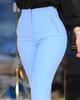 2024 Spring/Summer Women's Casual Slim Fit Versatile Nine-Point Commuting Suit Pants