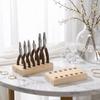 Wooden Tool Holder Non Slip Multi-slots Wood Stand Keep Neat Pliers Storage Holder  Craft Tool