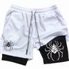 Muay Thai Kick Boxing MMA Shorts Spider Men Women Unisex Double Layer Quick Dry Breathable Training Sport Gym Fitness Workout