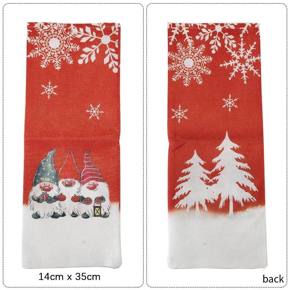 Christmas Wine Bottle Cover Santa Claus Snowman Christmas Party Dinner Table Decoration Xmas Gift Ornament New Year