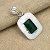 Grüner Onyx-Edelstein, 925er-Sterlingsilber, handgefertigter Schmuck, Jahrestagsgeschenk-Anhänger