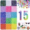 40-Color Resin Nail Art Rhinestone Set: DIY Flat-Back Decorations