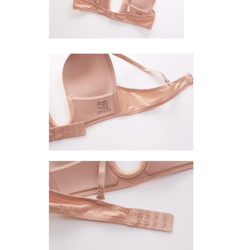 Folomi Sutiã Sexy Plunge Deep U Lingerie Feminina Sem Costura Sem Costas Roupa Interior Casamento Invisível Sexy Push Up Íntimos Feminino Verão