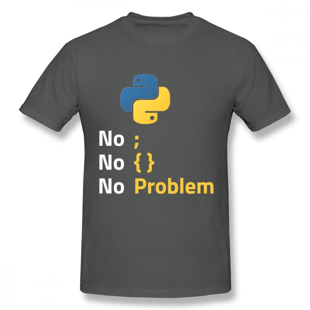 Computer Programming Language Python T Shirt Design For Code Programmer Homme Tee Shirt Crewneck Camiseta