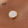 Multi Purpose Clothing Magnet 2Pcs Faux Pearl Magnetic Clothes Button Fake Cat Eye Stone Brooch Women Safety Button for Shirts Scarf Shawl,