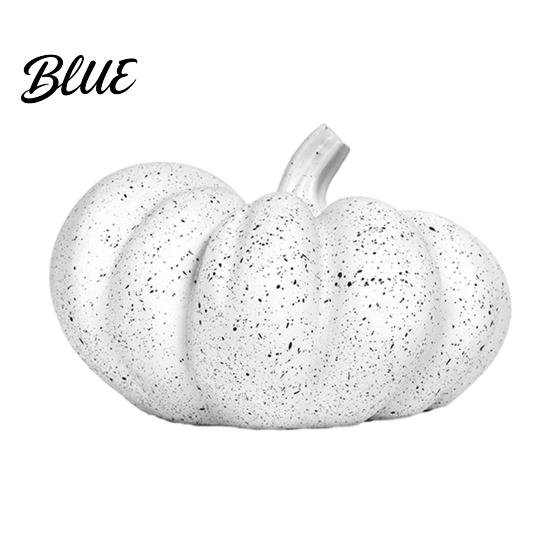 Round Smooth Pumpkin Decor Halloween Ornaments Resin Delicate Texture Stable Sculpture Spotted Ornament Textured Accents for TV Cabinet Wine Table