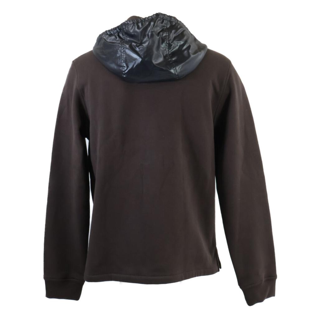 HERMES [Excellent Condition] Nylon Switch Zip-Up Hoodie/ tops M Dark brownUsed