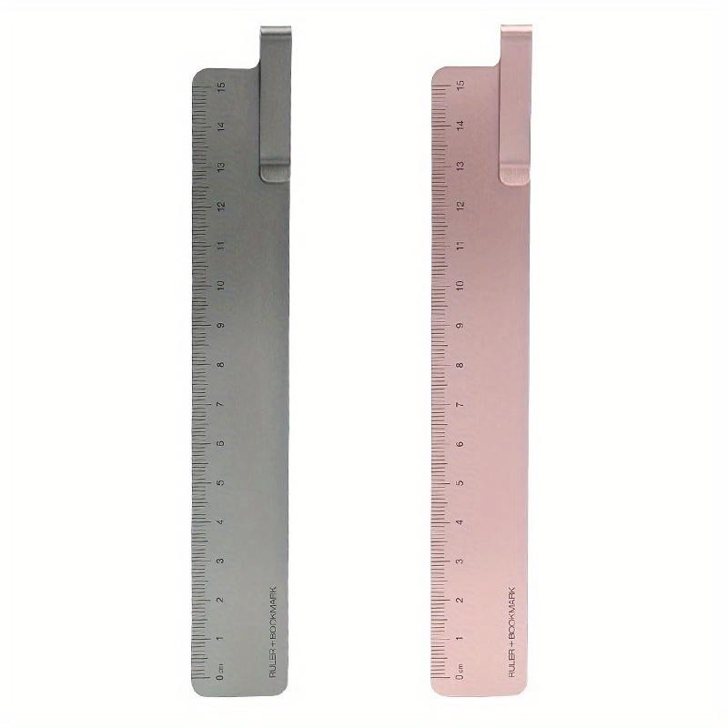 1Pc Bookmark Ruler Metal Ruler Painting Cartography Ruler Student Learning School Office Stationery Supplies