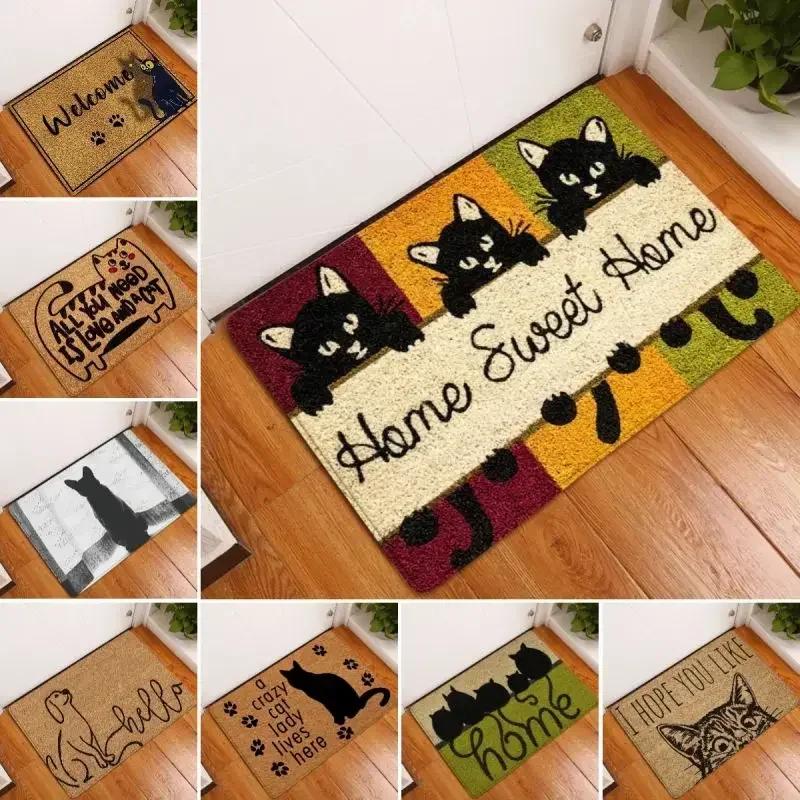 Niedliches Tier Muster Matte Willkommen Boden Wohnzimmer Schlafzimmer Dekoration Teppich Rutschfest Küche Teppich Haus Waschbar Eingang Fußmatten