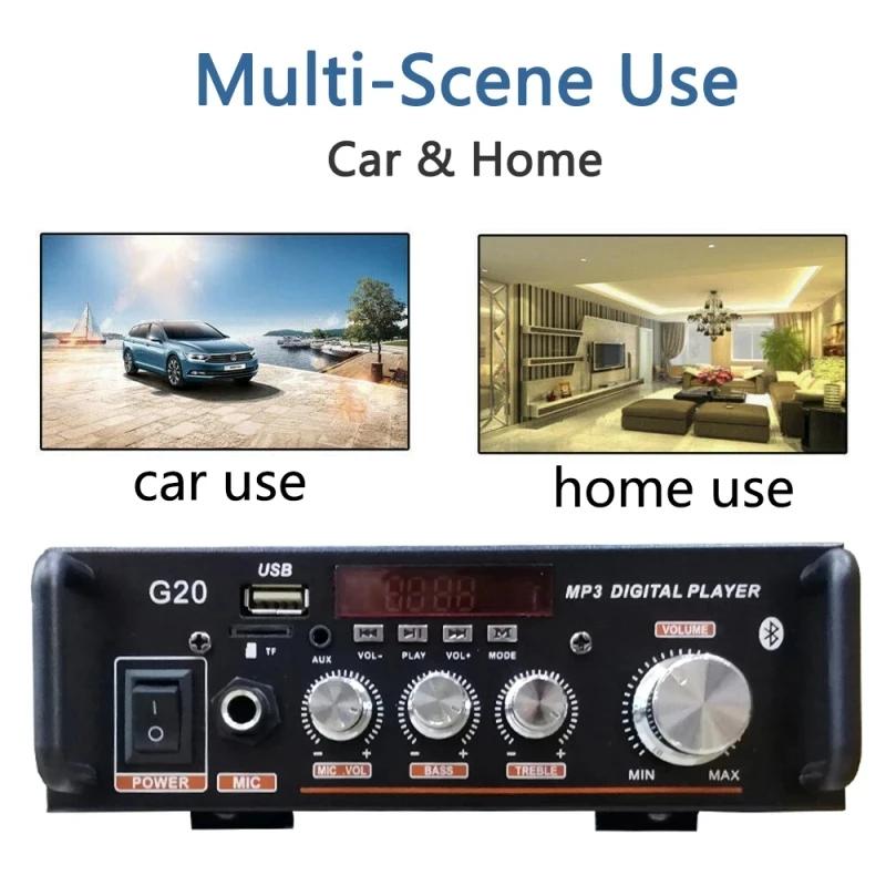 G20 Digital Home Bluetooth 5.0 Amplifier 110V/220V HiFi Subwoofer Home Theater Sound With Remote Control Subwoofer Speakers